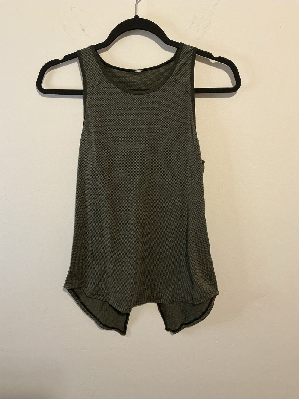 lululemon athletica Olive Green Ribbed Tank Top